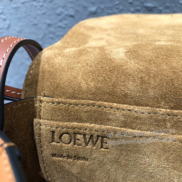 LOEWE包包 羅意威Gate mini馬鞍包 羅意威荔枝紋牛皮小挎包 10182  tcl1000